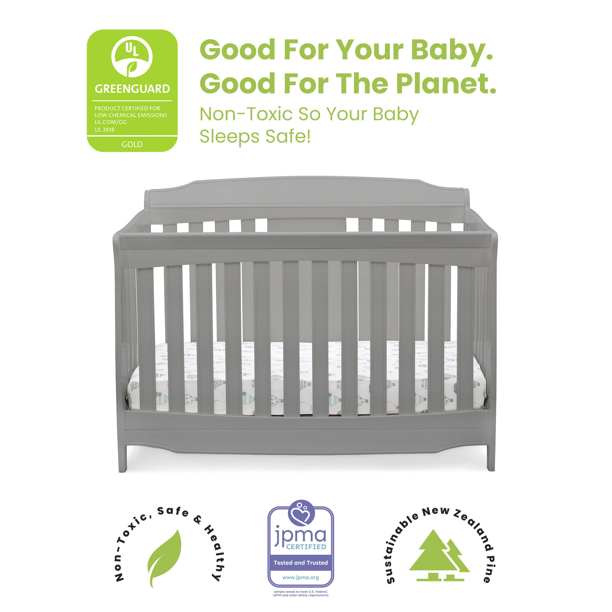 JJ　1 Westminster 6-in-1 Convertible Crib - Delta Children